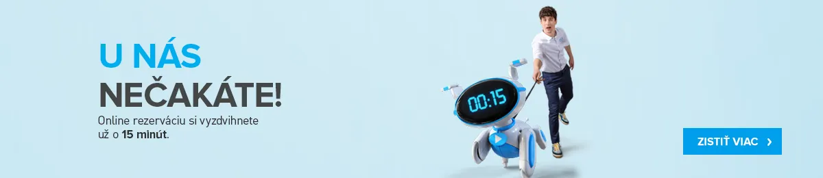 U nás nečakáte – online rezerváciu si vyzdvihnete už o 15 minút
